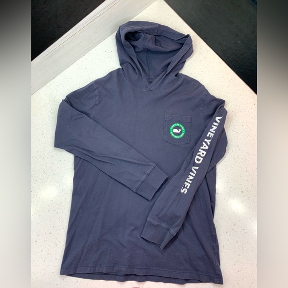 Vineyard Vines Boys Long Sleeve T-Shirt Hooded - Picture 1 of 11